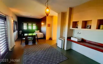 A cozinha ou kitchenette de 0031 Boutique Hotel & Restaurant Cumbuco