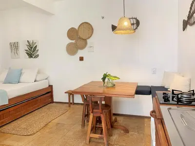 Uma área de estar em Manay Flats