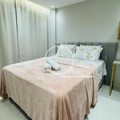 Uma cama ou camas num quarto em GRAN SUMMER