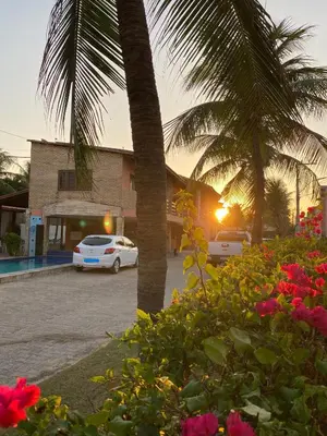 Um jardim no exterior de Pousada Missare