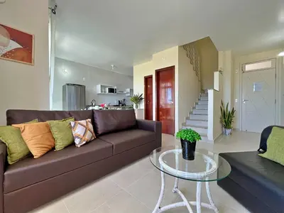 A cozinha ou kitchenette de SAN GIACOMO I Apartamentos por Temporada para amigos, famílias e empresas no Porto das Dunas - Ceará
