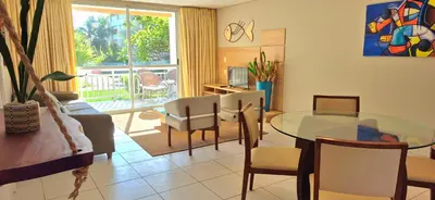 Uma área de estar em Atlantic Palace Family inn