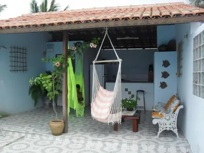 Um pátio ou outra área exterior em Pousada Azul da Broadway