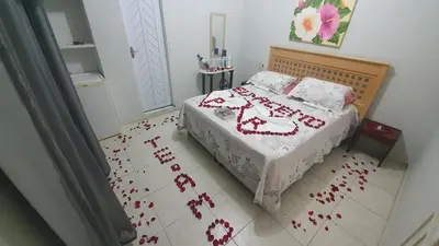 Uma cama ou camas num quarto em Pousada e Restaurante Sombra dos Coqueiros