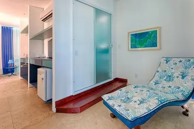 Uma área de estar em Bruno Marambaia Charme Hotel