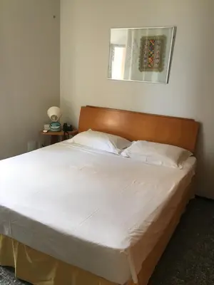 Uma cama ou camas num quarto em Na Região Mais Nobre de Fortaleza