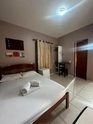 Uma cama ou camas num quarto em Hotel Olho D'água - Baturité
