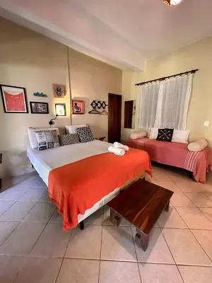 Uma cama ou camas num quarto em Cumelen