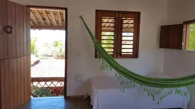 Uma cama ou camas num quarto em Pousada Agua Marinha