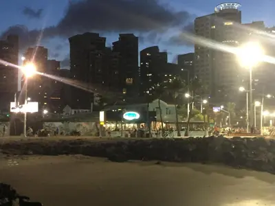 Uma vista geral de Fortaleza ou a vista da cidade a partir do apartamento