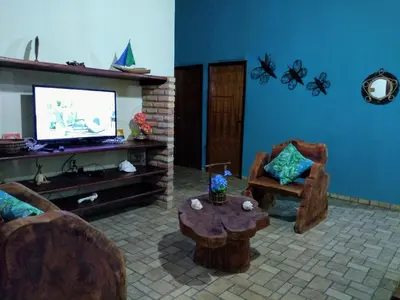Uma televisão e/ou sistema de entretenimento em casa na praia de guajiru