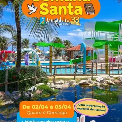 Jangadeiro Praia Hotel Resort - Parque Aquático e Pé na Areia