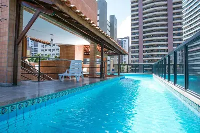 A piscina em ou perto de Ideal Praia Hotel