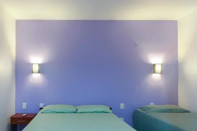 Uma cama ou camas num quarto em Apartamento no Taiba Beach Resort