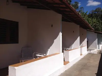 Uma varanda ou terraço em Estancia Vale das Flores