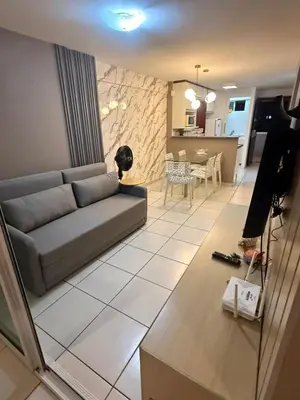 Uma área de estar em LIV INN Apartamento na Beira-Mar Fortaleza