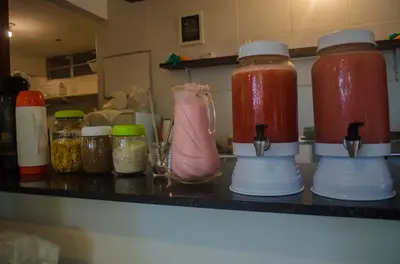 A cozinha ou kitchenette de Pousada Morada do Sol