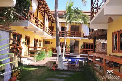 O edifício onde o hotel está situado