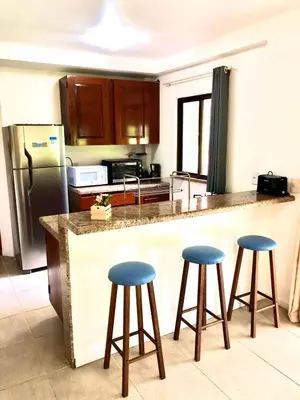 A cozinha ou kitchenette de Dream Village,Paradise for families and Kitesurfers