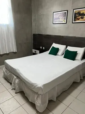Uma cama ou camas num quarto em Hotel Belas Artes