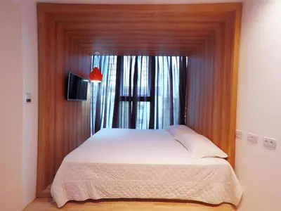 Uma cama ou camas num quarto em Ecco Hotel Fortaleza