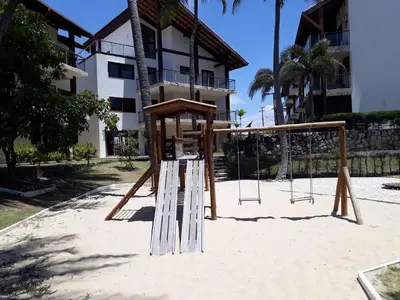 A área de jogos para crianças em Apt no Taiba Beach Resort