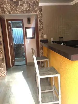 A cozinha ou kitchenette de Apartamento no centro da vila de Jericoacoara