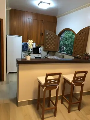 A cozinha ou kitchenette de Apartamento no centro da vila de Jericoacoara