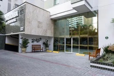O edifício onde o hotel está situado