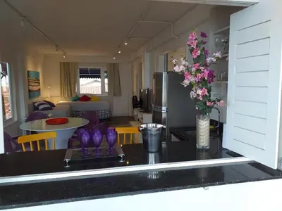 Uma área de estar em Saint Germain Kite Residence