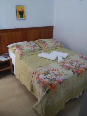 Uma cama ou camas num quarto em Jangadas do Pontal
