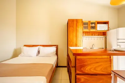 Uma cama ou camas num quarto em Villa das Palmeiras Jeri
