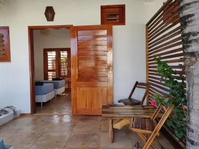 Uma área de estar em BEACH VILLA Camurupim