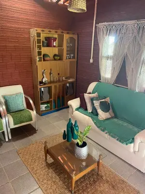 Uma área de estar em Casa Aratu Moitas-Icaraizinho de Amontada
