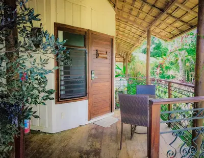 Uma varanda ou terraço em Hotel Vale das Nuvens