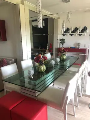 Uma área de estar em Apartamento Completo no Beach Place Cumbuco - Apto Luxo