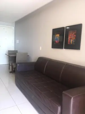 Uma área de estar em Iracema Residence Flat - Apto Particular