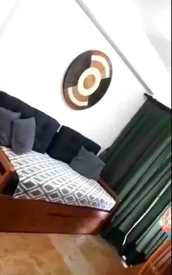 Uma área de estar em Wind Villa Cumbuco - Apartamento