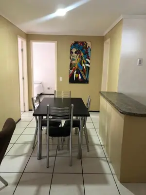 Uma área de estar em Porto de Iracema Residence CBT
