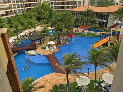 A piscina em ou perto de Apartamento Completo no Beach Living Porto das Dunas - Apto Luxo