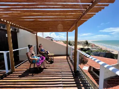Uma varanda ou terraço em Casa Flecha