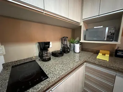 A cozinha ou kitchenette de Landscape Beira Mar - Lindo, Luxo, Frente mar