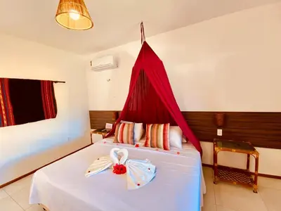 Uma cama ou camas num quarto em Villa Aurora