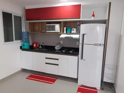 A cozinha ou kitchenette de Apartamento 2 quartos Fortaleza Meireles-100m Beira-Mar