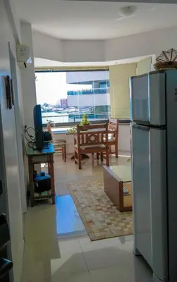 A cozinha ou kitchenette de Flat Beira Mar Golden Fortaleza