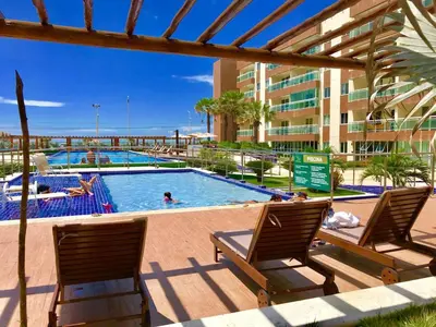 A piscina em ou perto de Vg Fun - Frente Mar! No melhor da praia do futuro