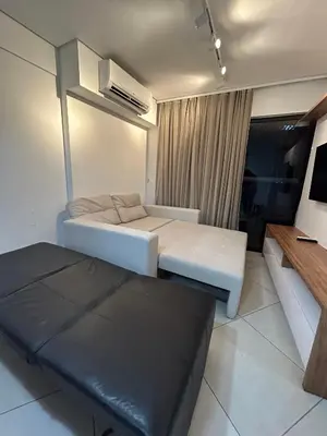 Uma cama ou camas num quarto em Landscape Beira Mar Fortaleza