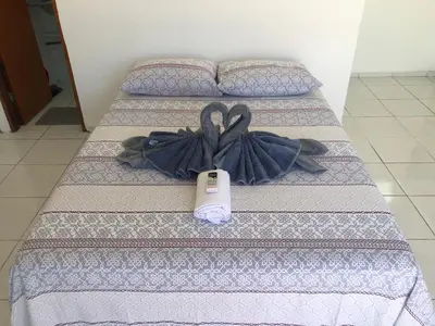 Uma cama ou camas num quarto em Vilas Blancas