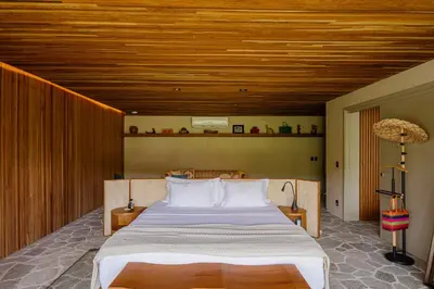 Uma cama ou camas num quarto em Carmel Taíba Exclusive Resort