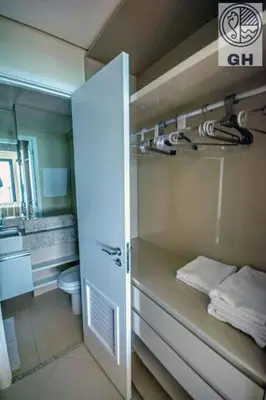 Uma cama ou camas num quarto em Apartamento de Luxo Landscape Beira Mar Platinum